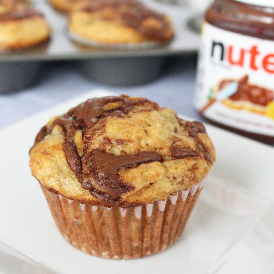 Nutella Banana Muffins