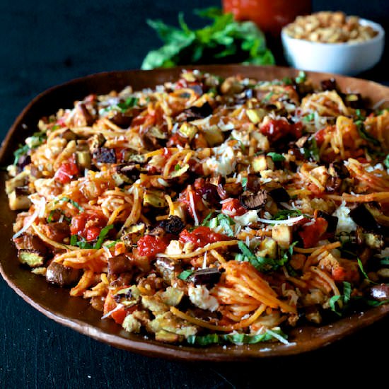 Eggplant Parmesan Pasta