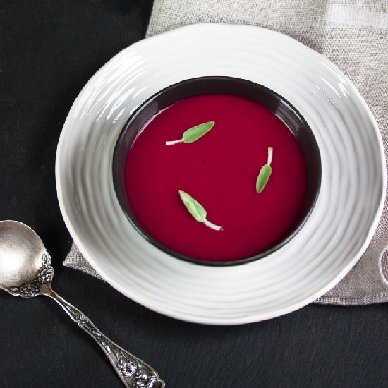 Roasted Beet & Apple Soup