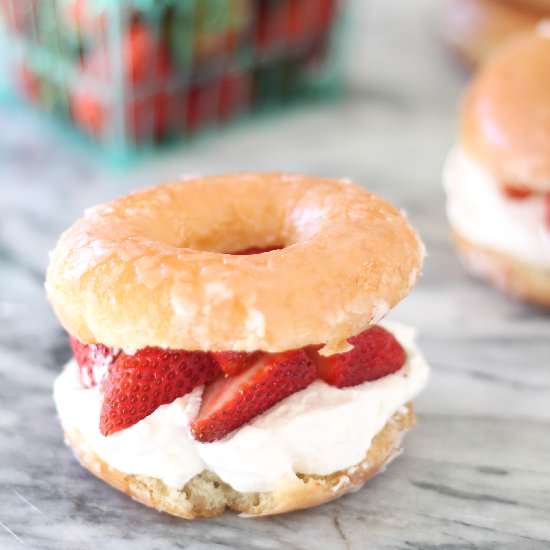 Doughnut Strawberry Shortcake