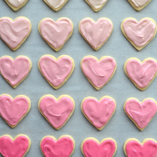 The Best Valentine Sugar Cookie