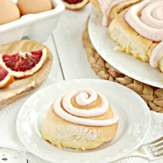 Blood Orange Sweet Rolls