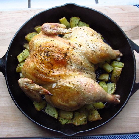 Lemon Rosemary Roasted Chicken