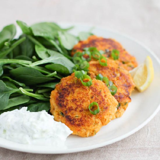 Sweet Potato Salmon Cakes