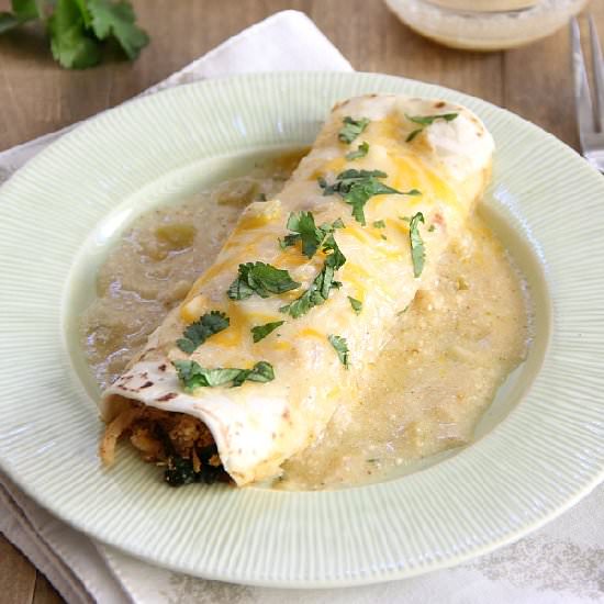 Chicken and Spinach Enchiladas