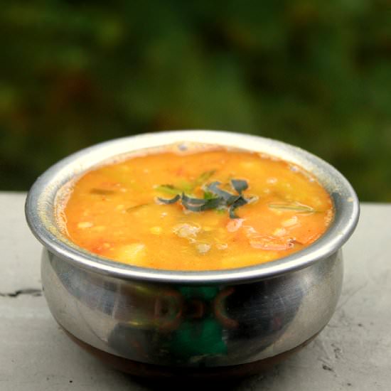 Spring Onions Lentils Soup