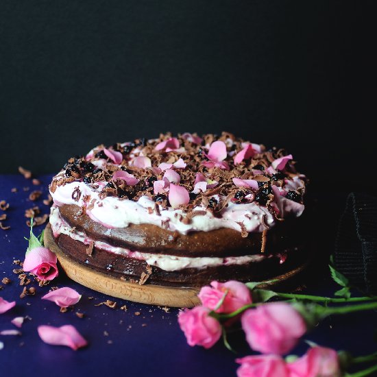 Cocoa Rose Cake