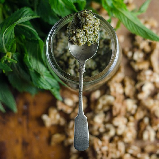 Mint and Walnut Pesto