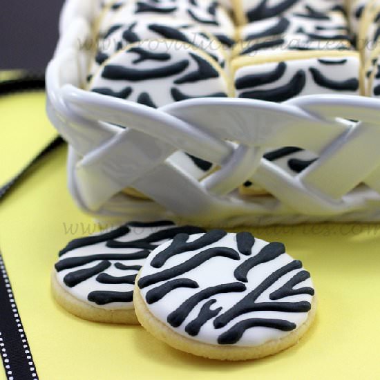 Simple Zebra Cookies