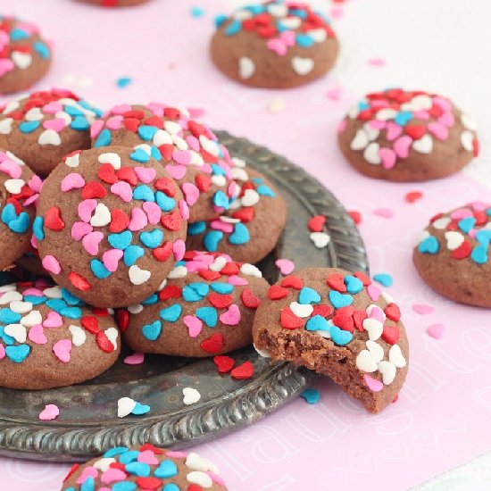 Chocolate Cream Cheese Soft Cookies