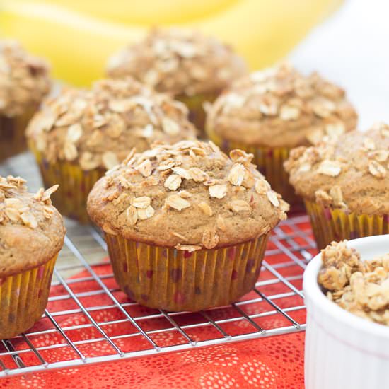 Granola Crunch Banana Muffins