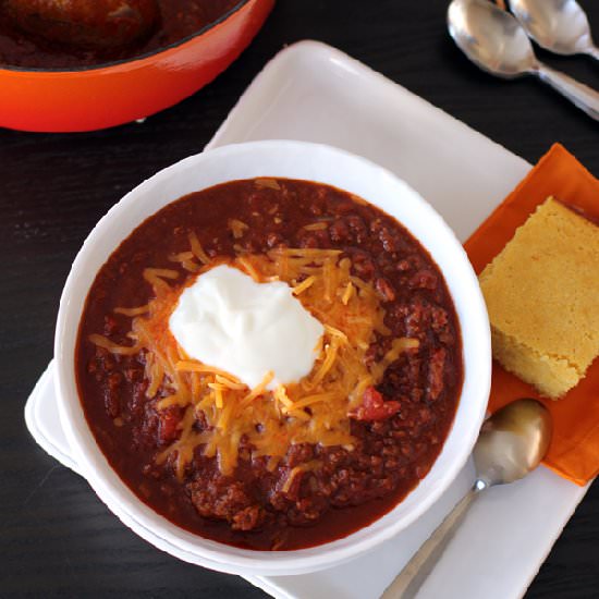 Beer Braised Beanless Chili