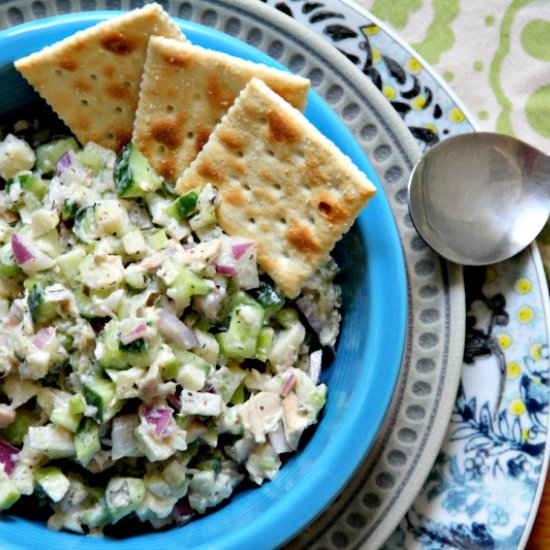 Green Apple Cucumber Tuna Salad