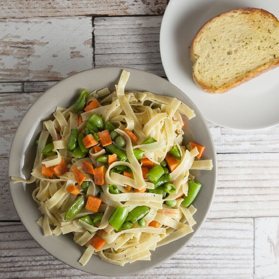 Fresh Veggies Pasta Dish