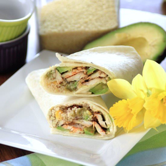 Chicken Couscous Wraps