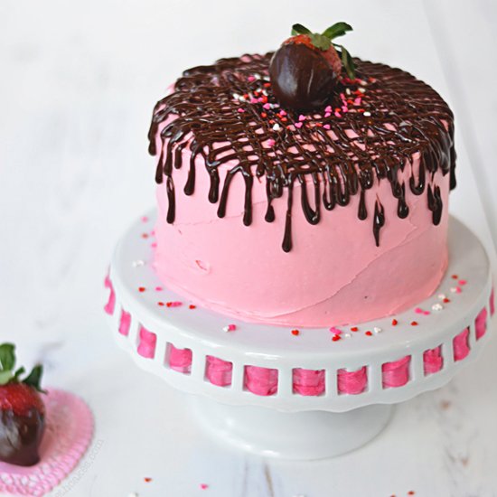 Strawberry Fudge Cake