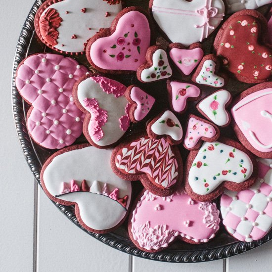 Red Velvet Valentines’ Cookies