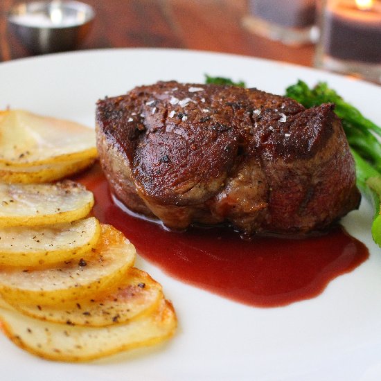 The perfect filet mignon dinner