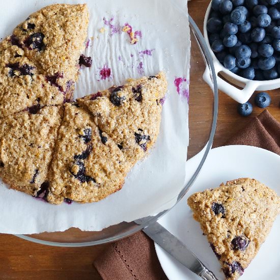 Orange Scented Blueberry Scones