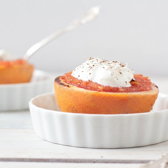 Broiled Grapefruit with Cinnamon