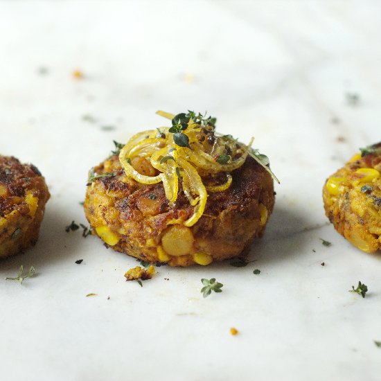 Chickpea and Tempeh Patties