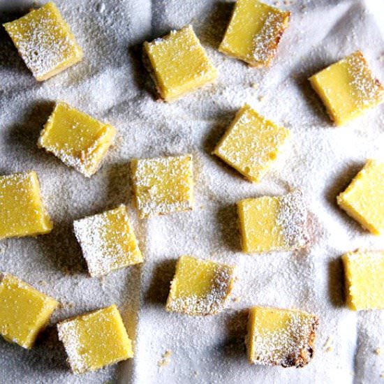 Meyer Lemon Ricotta Bars