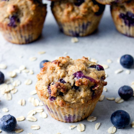 Blueberry Oatmeal Muffins