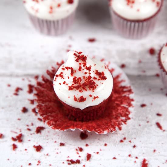 Mini Red Velvet Cupcakes