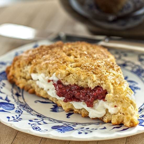 Maple-Oat Scones with Smoked Sugar