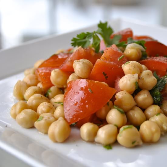 Easy Lime Chickpea Salad