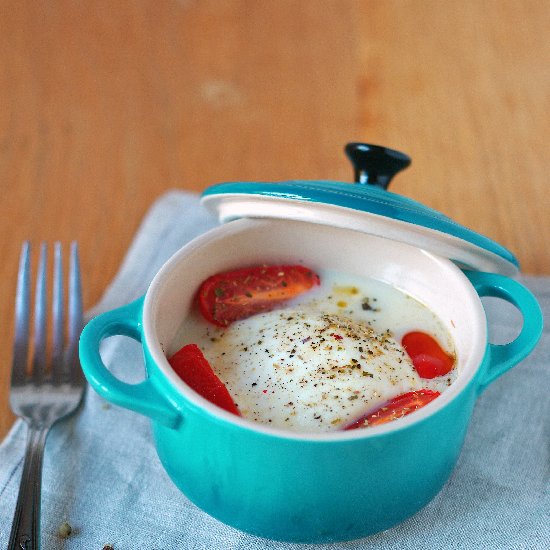 Mozzarella and Tomatoes Cocotte