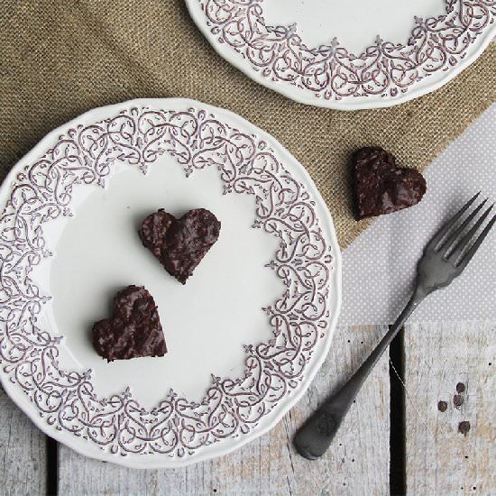 Gluten Free Brownie Heart