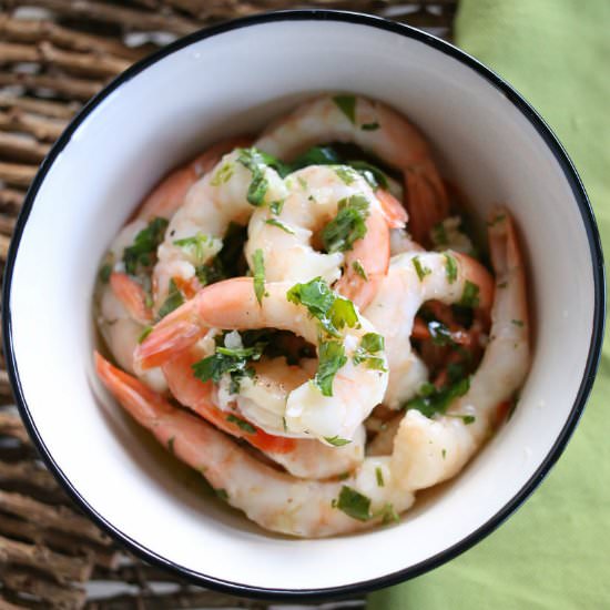 Cilantro Lime Marinated Shrimp