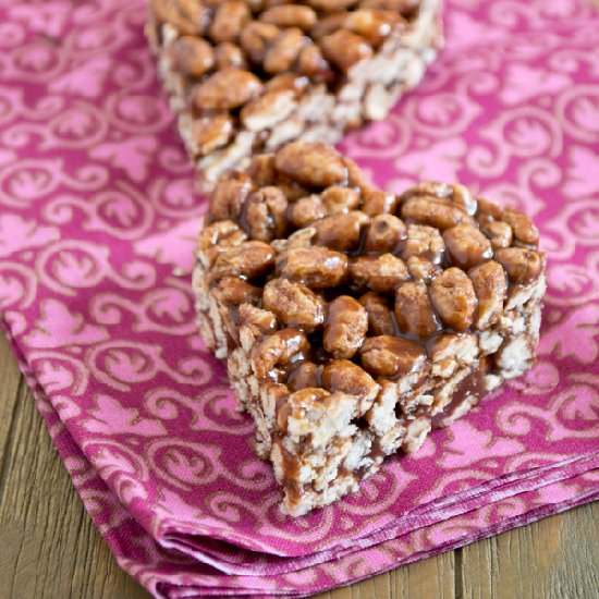 Puffed Wheat Nutella Bars