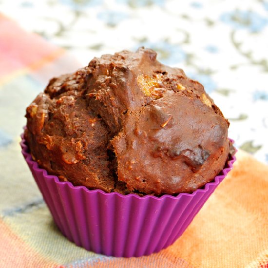 Healthy Banana Chocolate Cupcakes