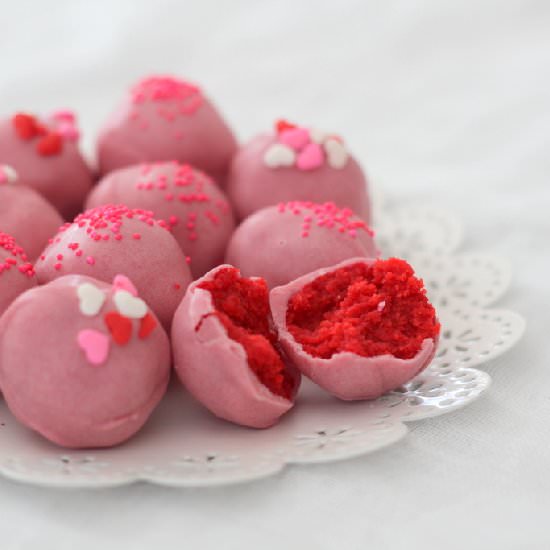 Red Velvet Cake Truffles