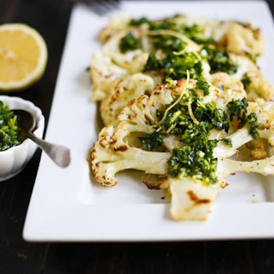 Roasted Cauliflower Steaks