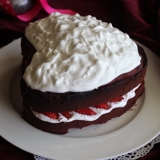 Red Velvet Valentine’s Cake