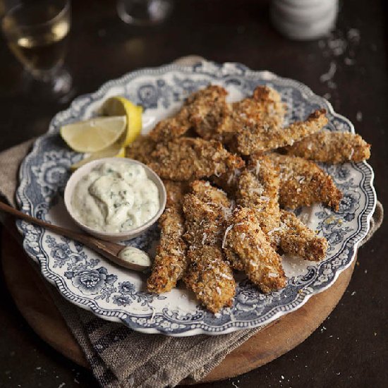 Oven Baked Crumbed Chicken