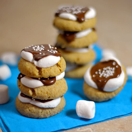 S’more Thumbprint Cookies