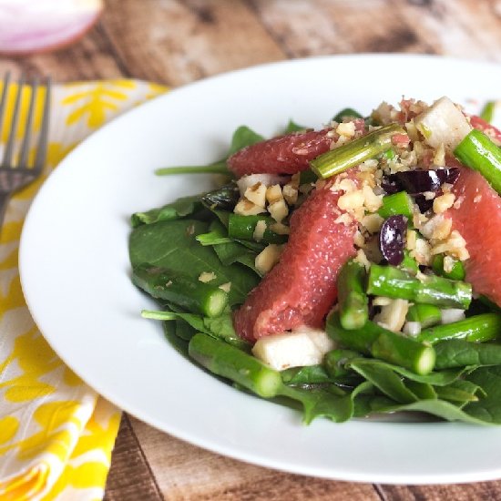 Asparagus Jicama Salad w Grapefruit