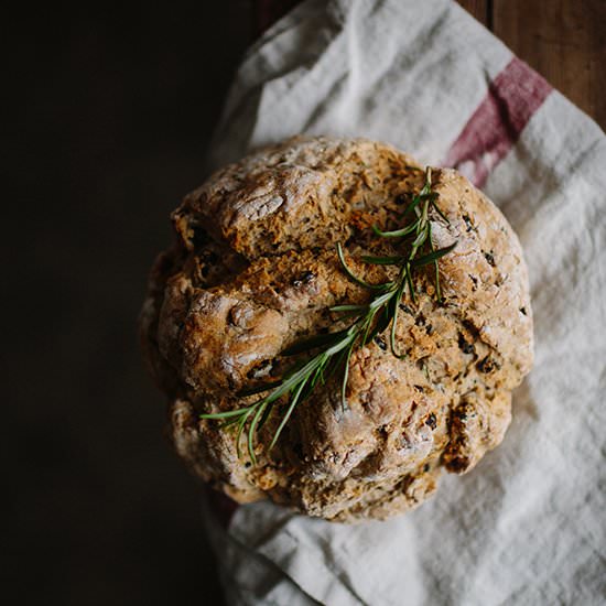 Rosemary, Raisin and Almond Bread