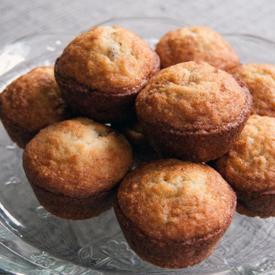 Roasted Banana Muffins