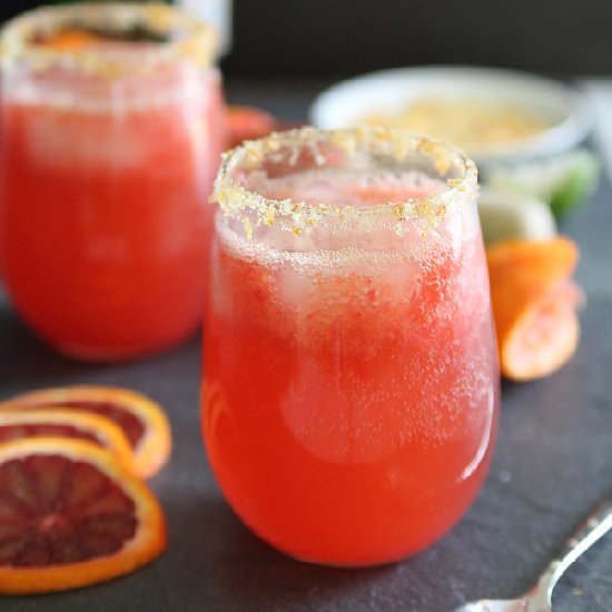 Blood Orange Ginger Spritzer