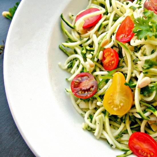 Lemon Herb & Avocado Zoodle Bowl