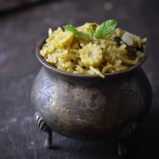 Baby Corn & Mint Pulao