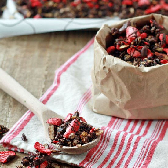 Chocolate Strawberry Granola