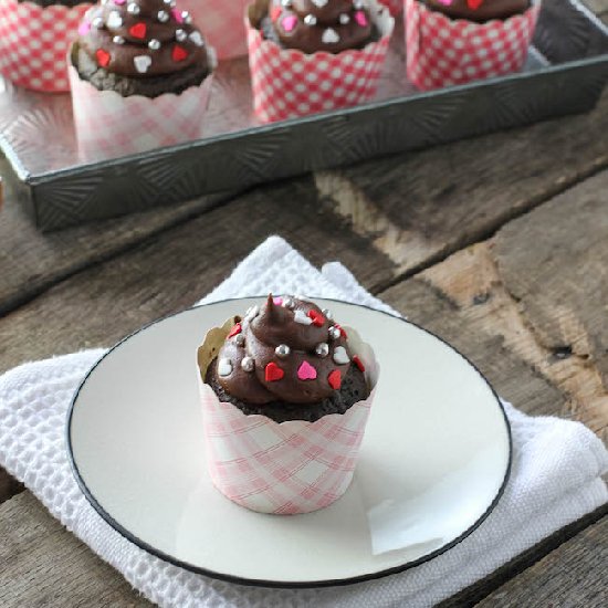 Red Wine Chocolate Cupcakes