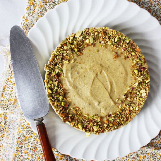 Vegan Pistachio Cheesecake