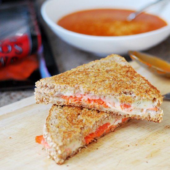 Smoked Salmon Grilled Cheese